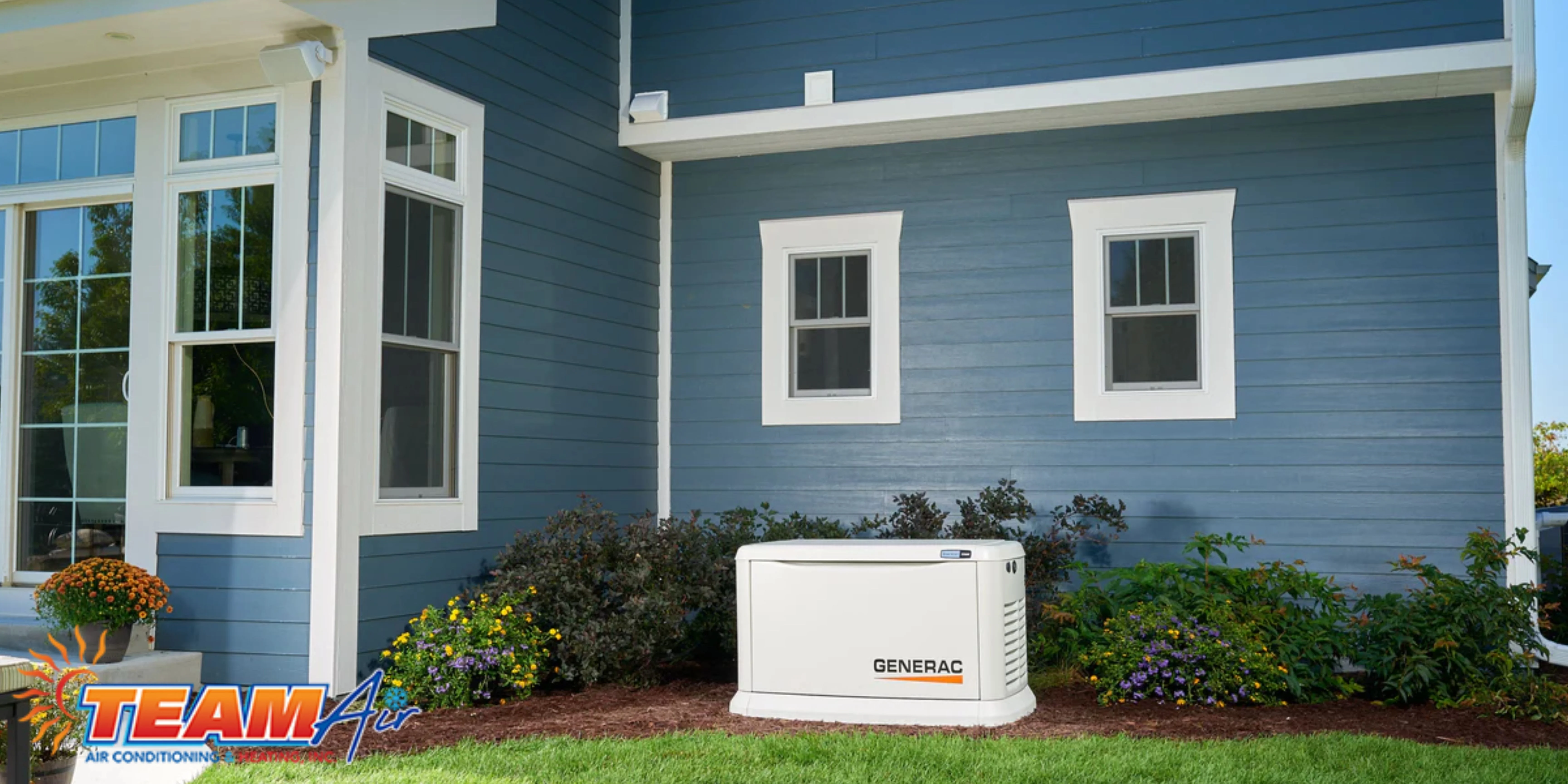 Generac generator installation with extended warranties at an Orlando home, Team Air Conditioning & Heating, Inc., taking care of backup power needs