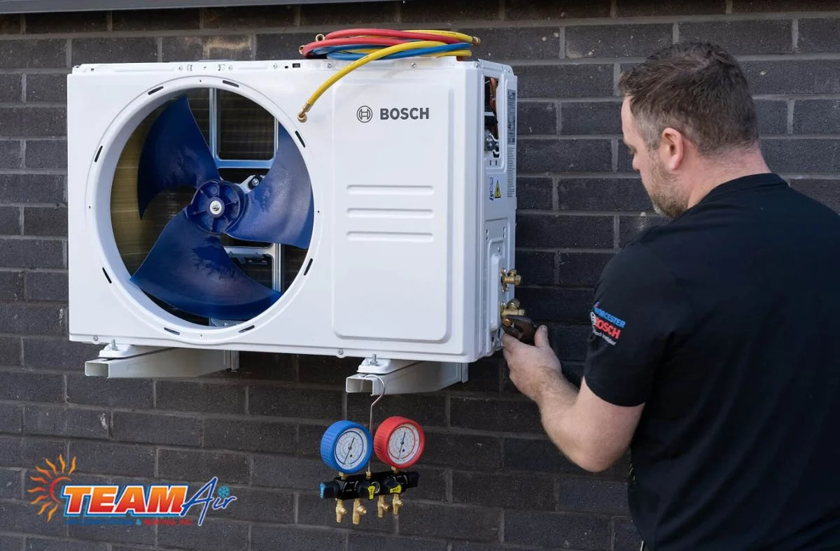 Homeowner choosing to install a heat pump to save money Professional AC repair service in Ocala with free estimates and maintenance designed to help protect manufacturer warranties